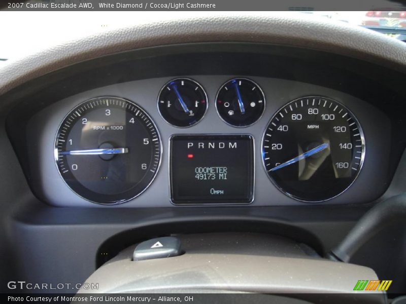 White Diamond / Cocoa/Light Cashmere 2007 Cadillac Escalade AWD