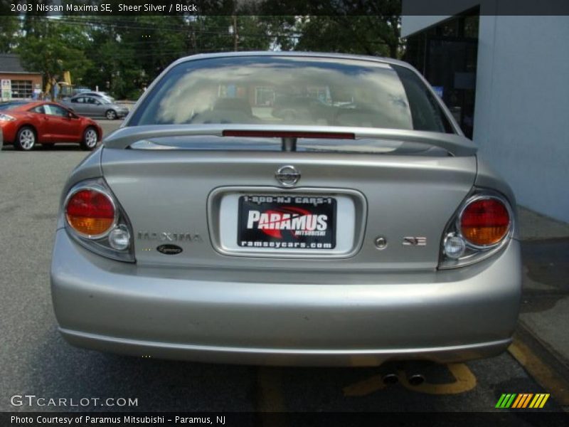 Sheer Silver / Black 2003 Nissan Maxima SE