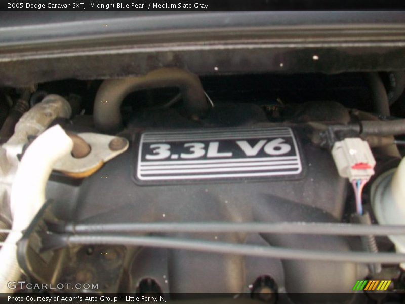 Midnight Blue Pearl / Medium Slate Gray 2005 Dodge Caravan SXT