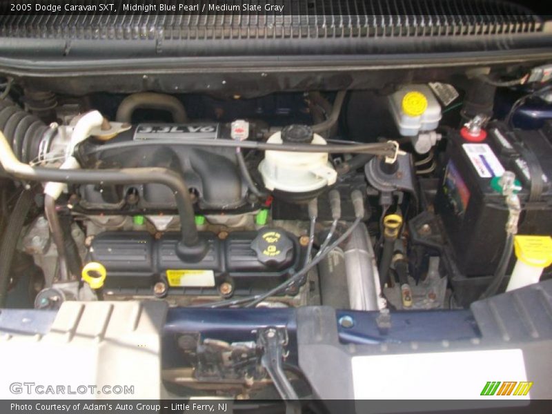 Midnight Blue Pearl / Medium Slate Gray 2005 Dodge Caravan SXT