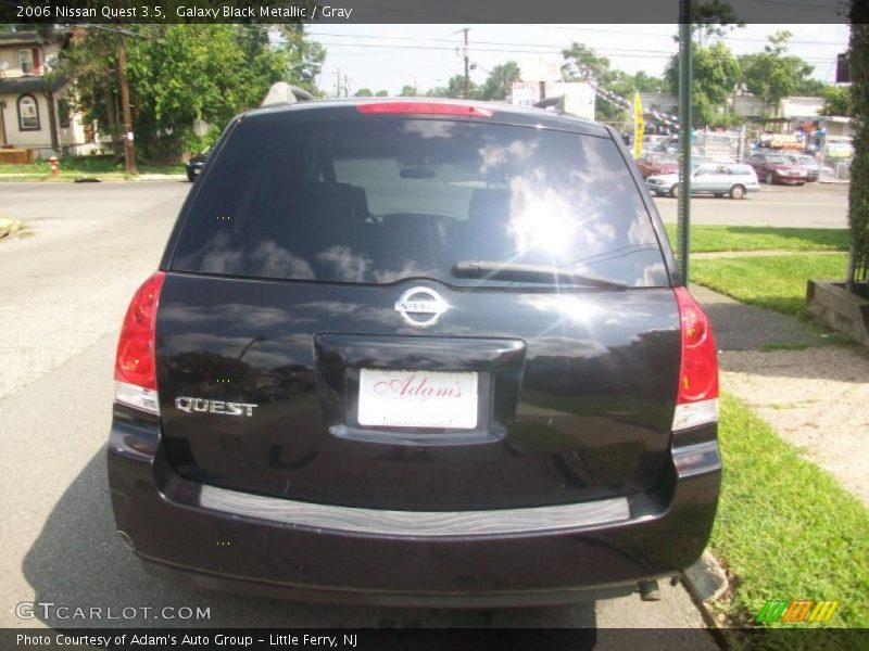 Galaxy Black Metallic / Gray 2006 Nissan Quest 3.5