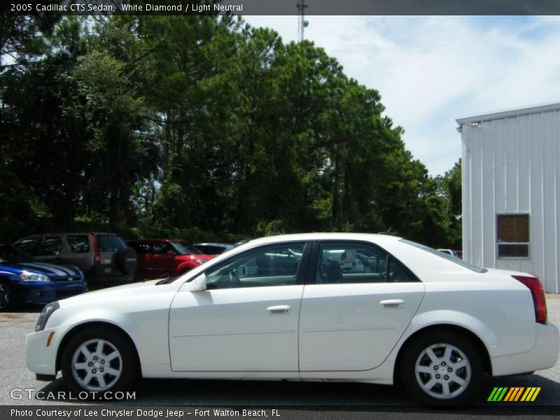 White Diamond / Light Neutral 2005 Cadillac CTS Sedan