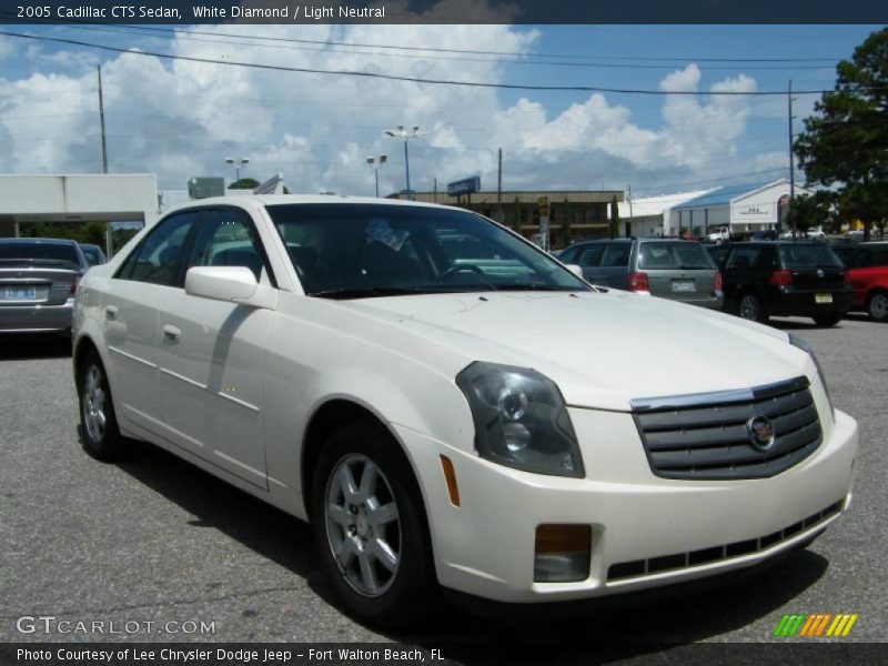 White Diamond / Light Neutral 2005 Cadillac CTS Sedan