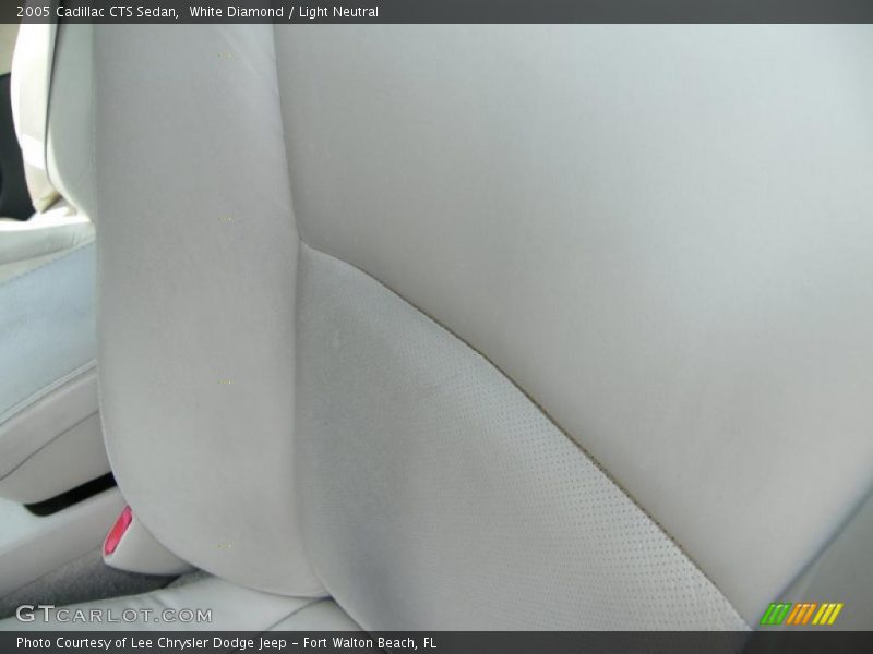 White Diamond / Light Neutral 2005 Cadillac CTS Sedan