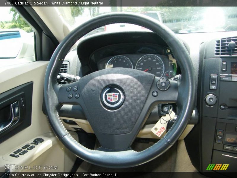 White Diamond / Light Neutral 2005 Cadillac CTS Sedan