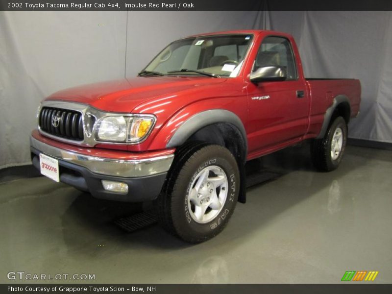 Impulse Red Pearl / Oak 2002 Toyota Tacoma Regular Cab 4x4