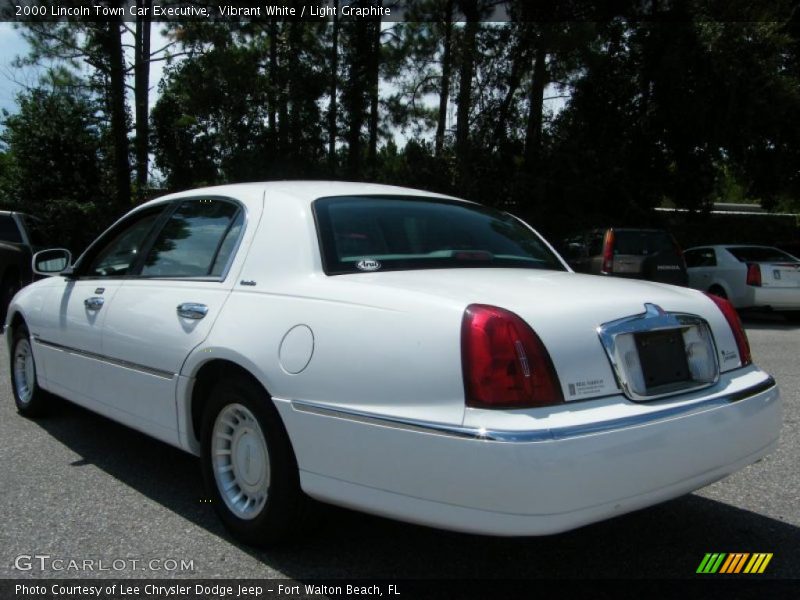 Vibrant White / Light Graphite 2000 Lincoln Town Car Executive