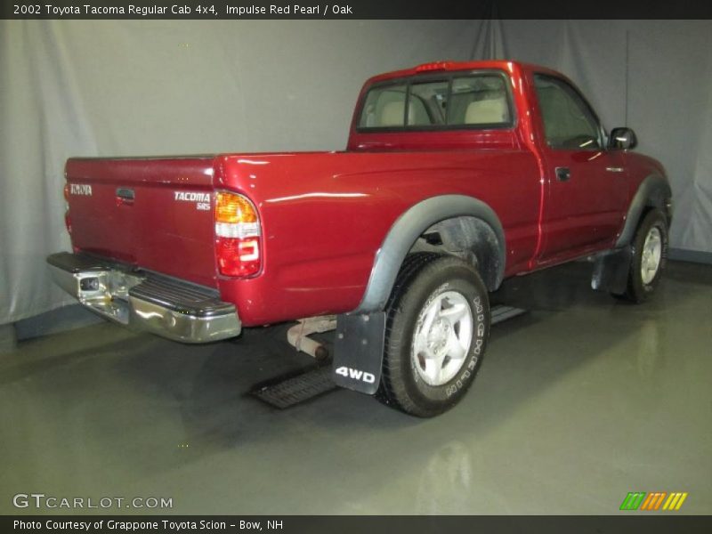 Impulse Red Pearl / Oak 2002 Toyota Tacoma Regular Cab 4x4