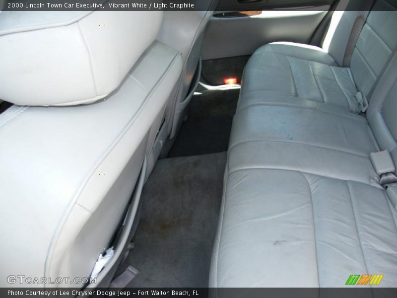 Vibrant White / Light Graphite 2000 Lincoln Town Car Executive