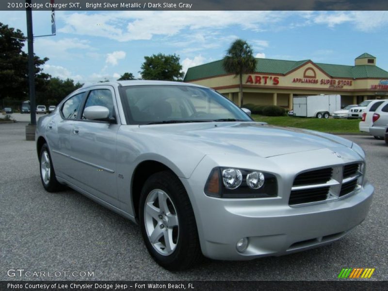 Bright Silver Metallic / Dark Slate Gray 2010 Dodge Charger SXT