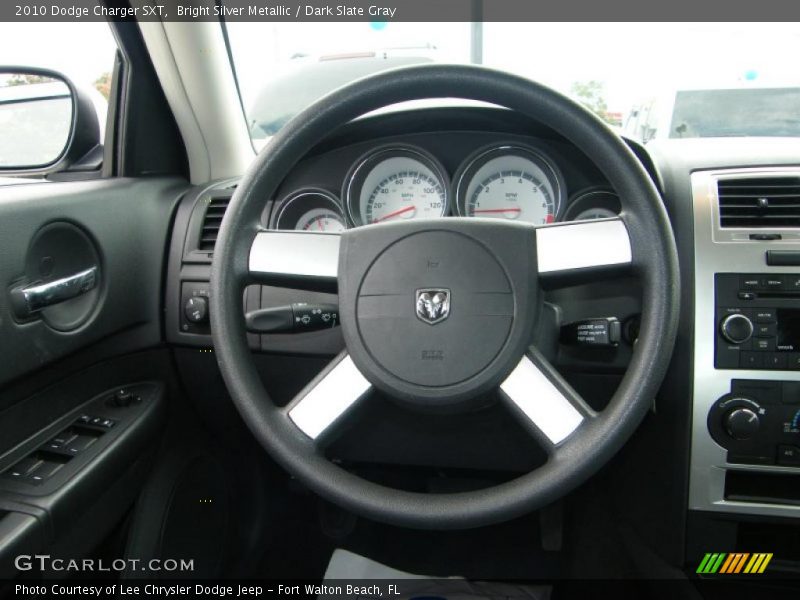 Bright Silver Metallic / Dark Slate Gray 2010 Dodge Charger SXT