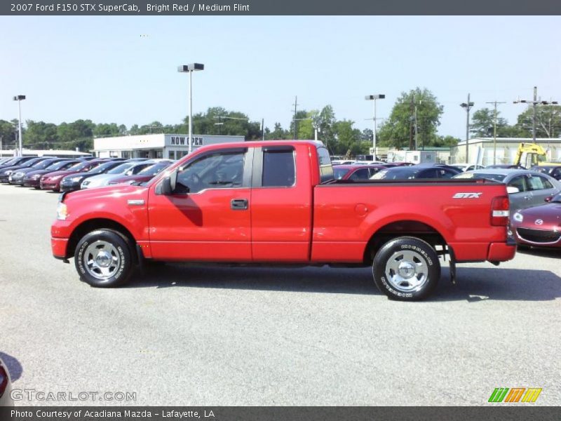 Bright Red / Medium Flint 2007 Ford F150 STX SuperCab