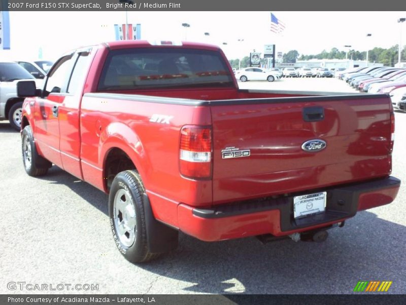 Bright Red / Medium Flint 2007 Ford F150 STX SuperCab