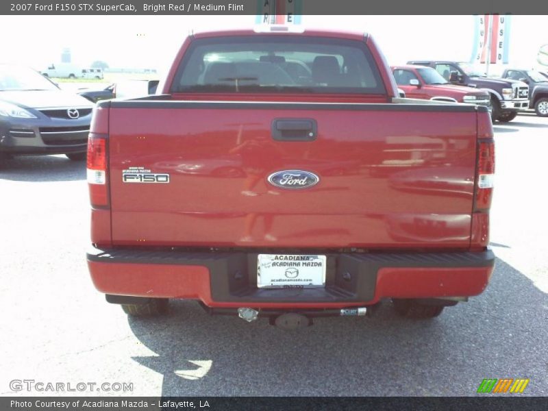 Bright Red / Medium Flint 2007 Ford F150 STX SuperCab