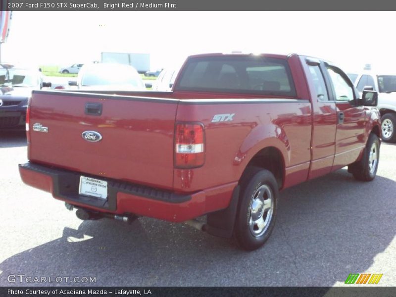 Bright Red / Medium Flint 2007 Ford F150 STX SuperCab
