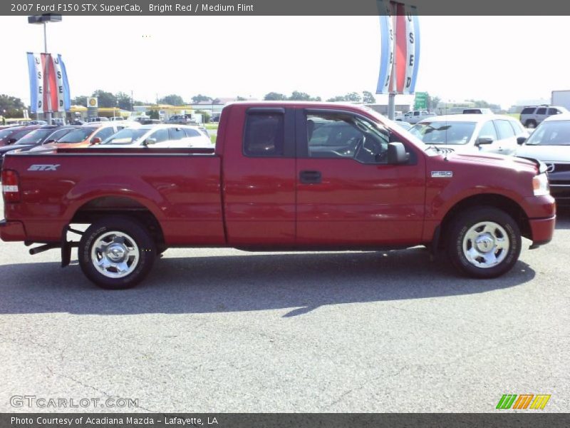 Bright Red / Medium Flint 2007 Ford F150 STX SuperCab