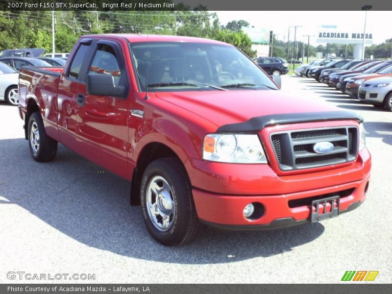 Bright Red / Medium Flint 2007 Ford F150 STX SuperCab