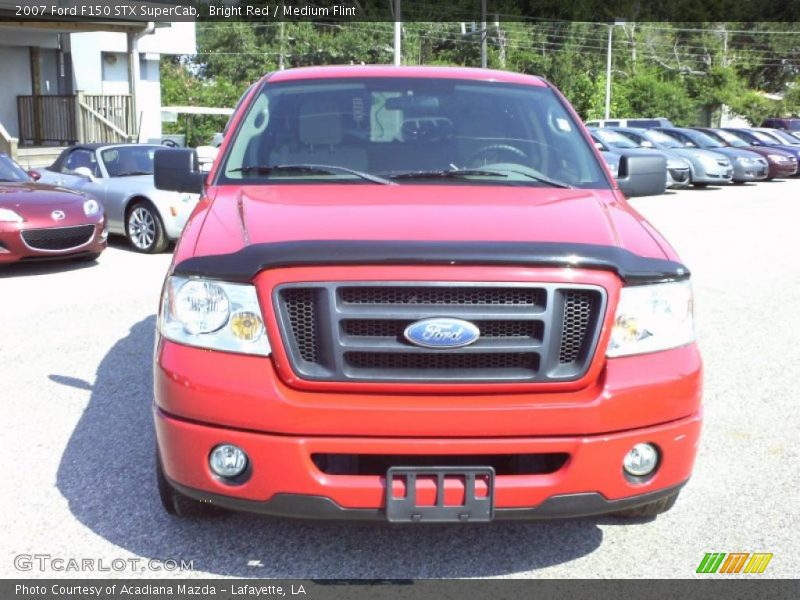 Bright Red / Medium Flint 2007 Ford F150 STX SuperCab