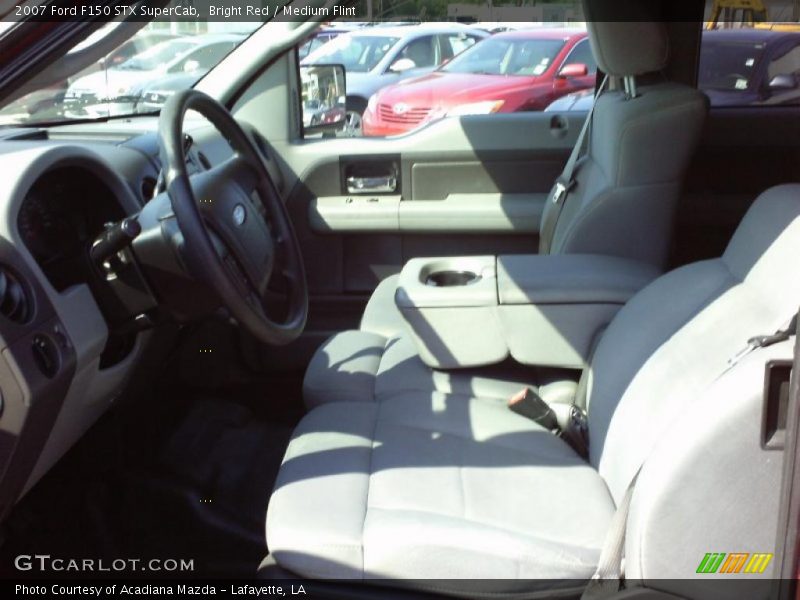 Bright Red / Medium Flint 2007 Ford F150 STX SuperCab