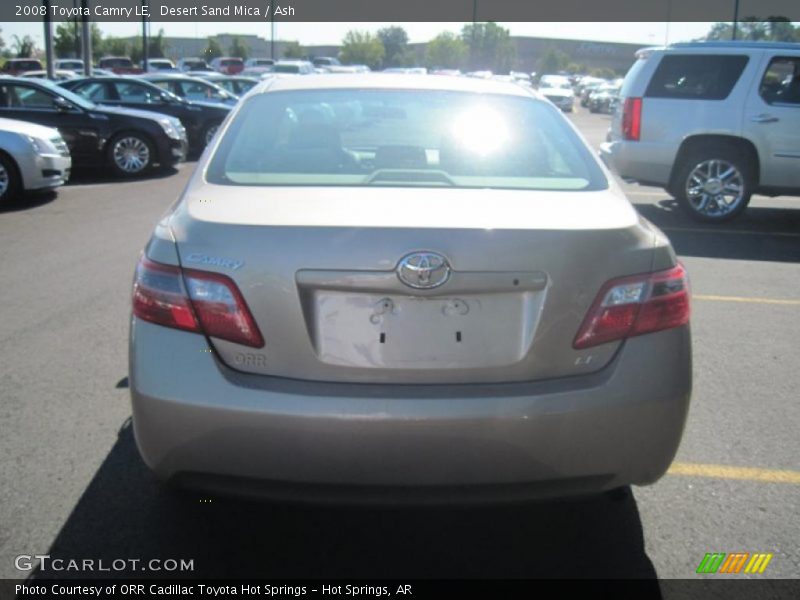 Desert Sand Mica / Ash 2008 Toyota Camry LE