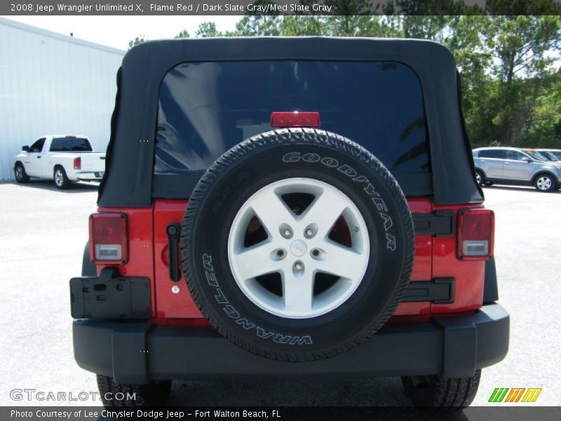 Flame Red / Dark Slate Gray/Med Slate Gray 2008 Jeep Wrangler Unlimited X