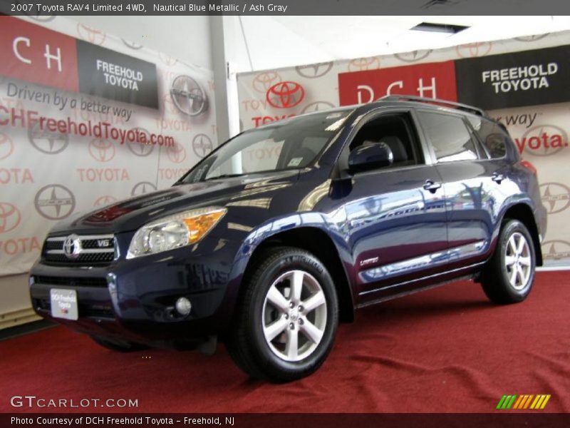 Nautical Blue Metallic / Ash Gray 2007 Toyota RAV4 Limited 4WD