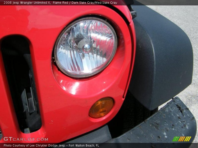Flame Red / Dark Slate Gray/Med Slate Gray 2008 Jeep Wrangler Unlimited X
