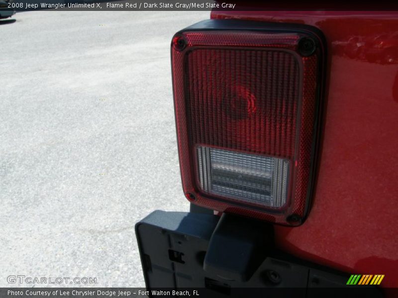 Flame Red / Dark Slate Gray/Med Slate Gray 2008 Jeep Wrangler Unlimited X