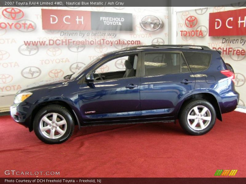 Nautical Blue Metallic / Ash Gray 2007 Toyota RAV4 Limited 4WD