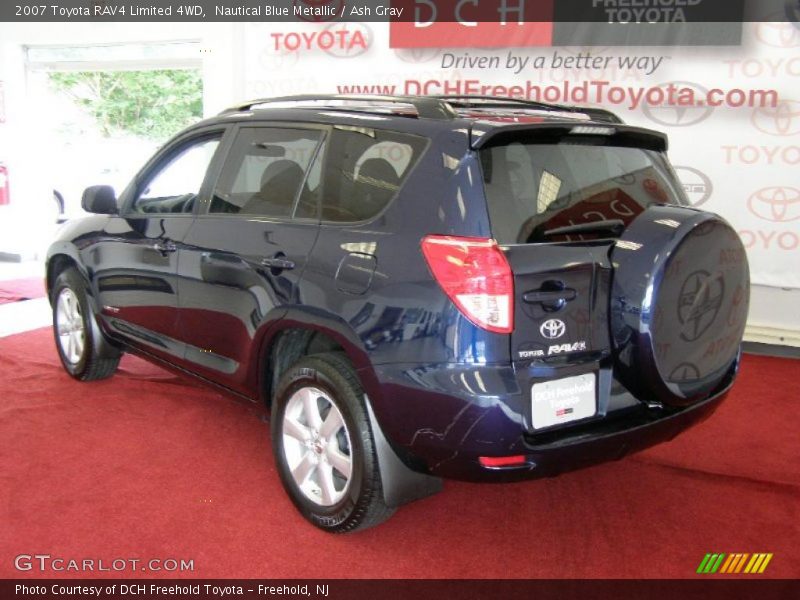 Nautical Blue Metallic / Ash Gray 2007 Toyota RAV4 Limited 4WD