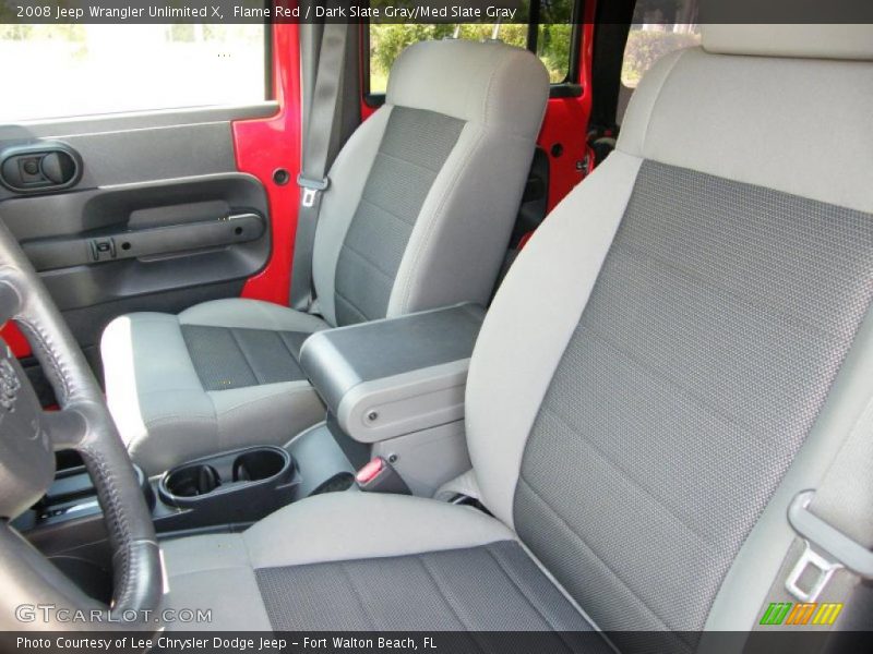 Flame Red / Dark Slate Gray/Med Slate Gray 2008 Jeep Wrangler Unlimited X