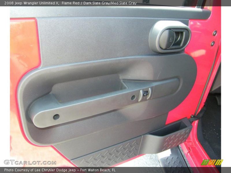 Flame Red / Dark Slate Gray/Med Slate Gray 2008 Jeep Wrangler Unlimited X