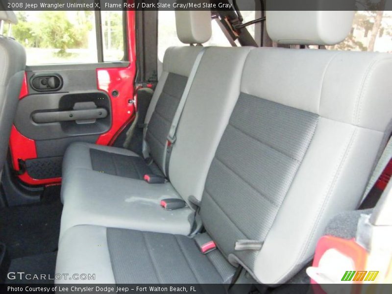Flame Red / Dark Slate Gray/Med Slate Gray 2008 Jeep Wrangler Unlimited X
