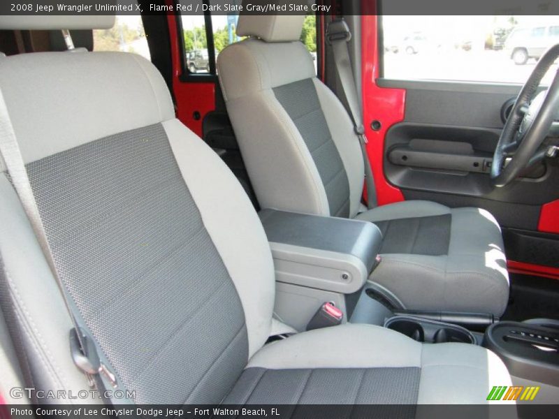 Flame Red / Dark Slate Gray/Med Slate Gray 2008 Jeep Wrangler Unlimited X