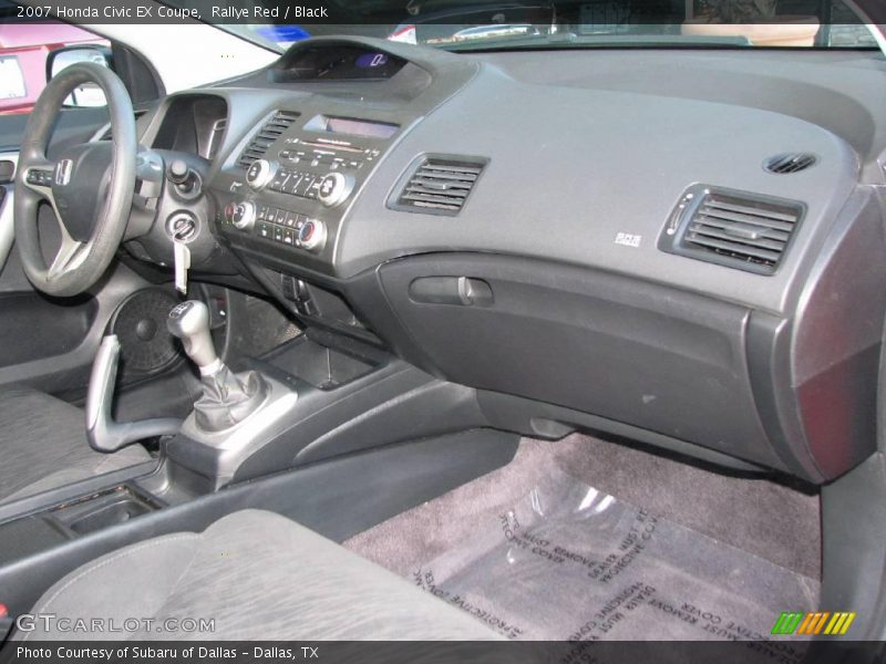 Rallye Red / Black 2007 Honda Civic EX Coupe
