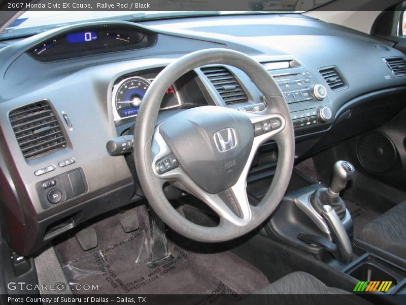 Rallye Red / Black 2007 Honda Civic EX Coupe