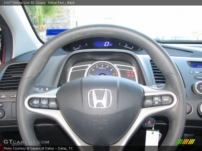 Rallye Red / Black 2007 Honda Civic EX Coupe