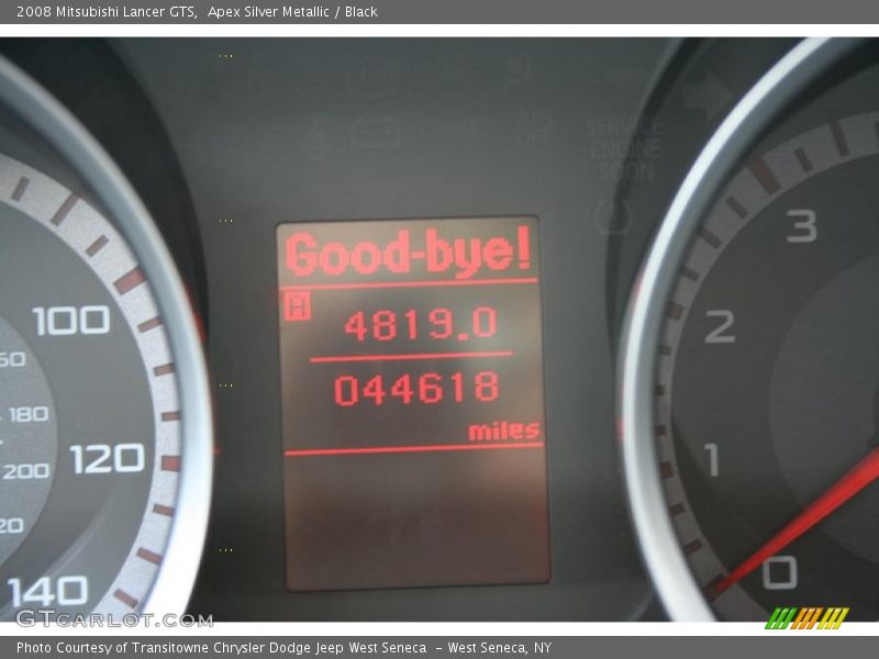 Apex Silver Metallic / Black 2008 Mitsubishi Lancer GTS