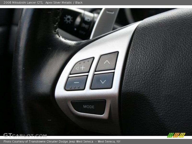 Apex Silver Metallic / Black 2008 Mitsubishi Lancer GTS
