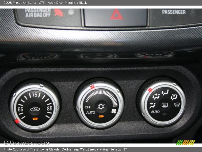 Apex Silver Metallic / Black 2008 Mitsubishi Lancer GTS