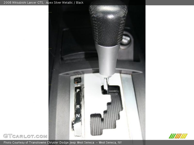 Apex Silver Metallic / Black 2008 Mitsubishi Lancer GTS