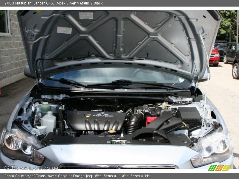 Apex Silver Metallic / Black 2008 Mitsubishi Lancer GTS