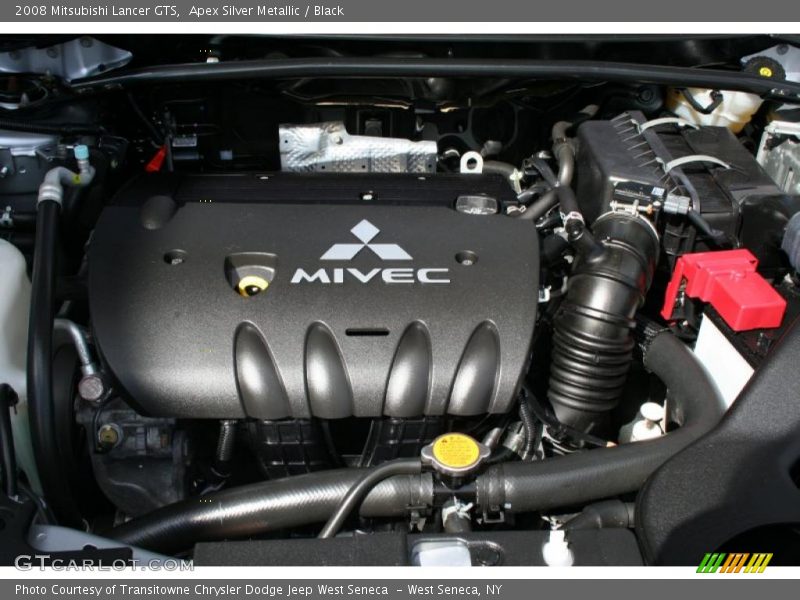 Apex Silver Metallic / Black 2008 Mitsubishi Lancer GTS