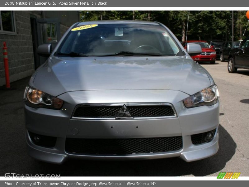 Apex Silver Metallic / Black 2008 Mitsubishi Lancer GTS