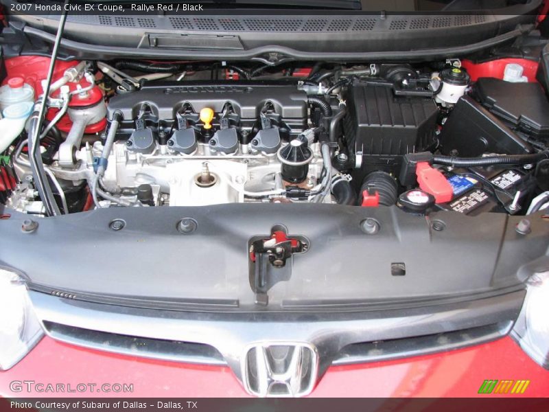Rallye Red / Black 2007 Honda Civic EX Coupe