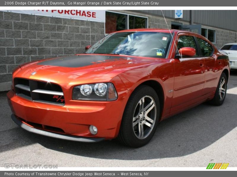 Go Mango! Orange / Dark Slate Gray/Light Slate Gray 2006 Dodge Charger R/T Daytona