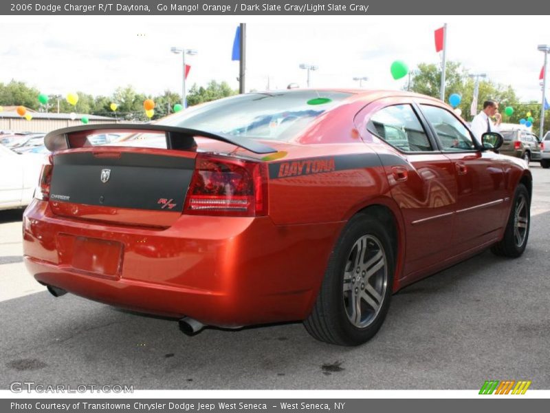 Go Mango! Orange / Dark Slate Gray/Light Slate Gray 2006 Dodge Charger R/T Daytona