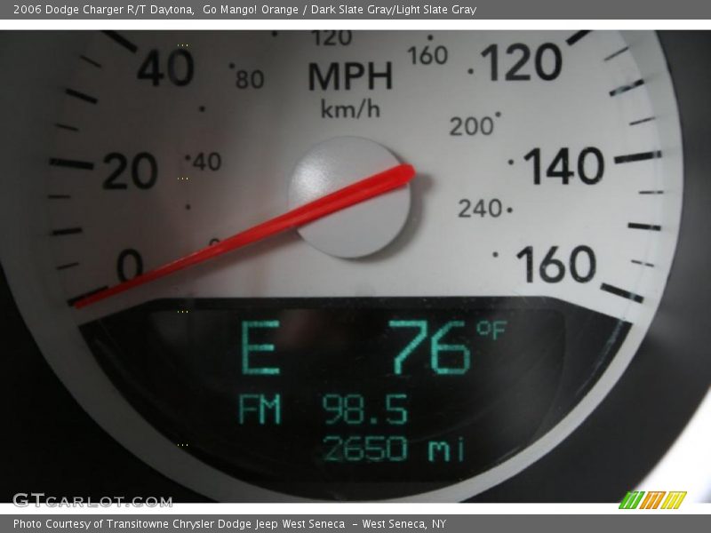 Go Mango! Orange / Dark Slate Gray/Light Slate Gray 2006 Dodge Charger R/T Daytona