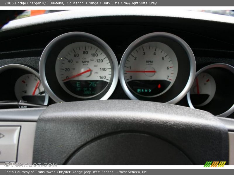 Go Mango! Orange / Dark Slate Gray/Light Slate Gray 2006 Dodge Charger R/T Daytona