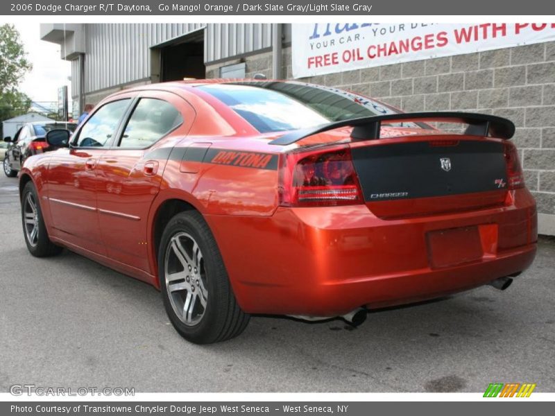 Go Mango! Orange / Dark Slate Gray/Light Slate Gray 2006 Dodge Charger R/T Daytona